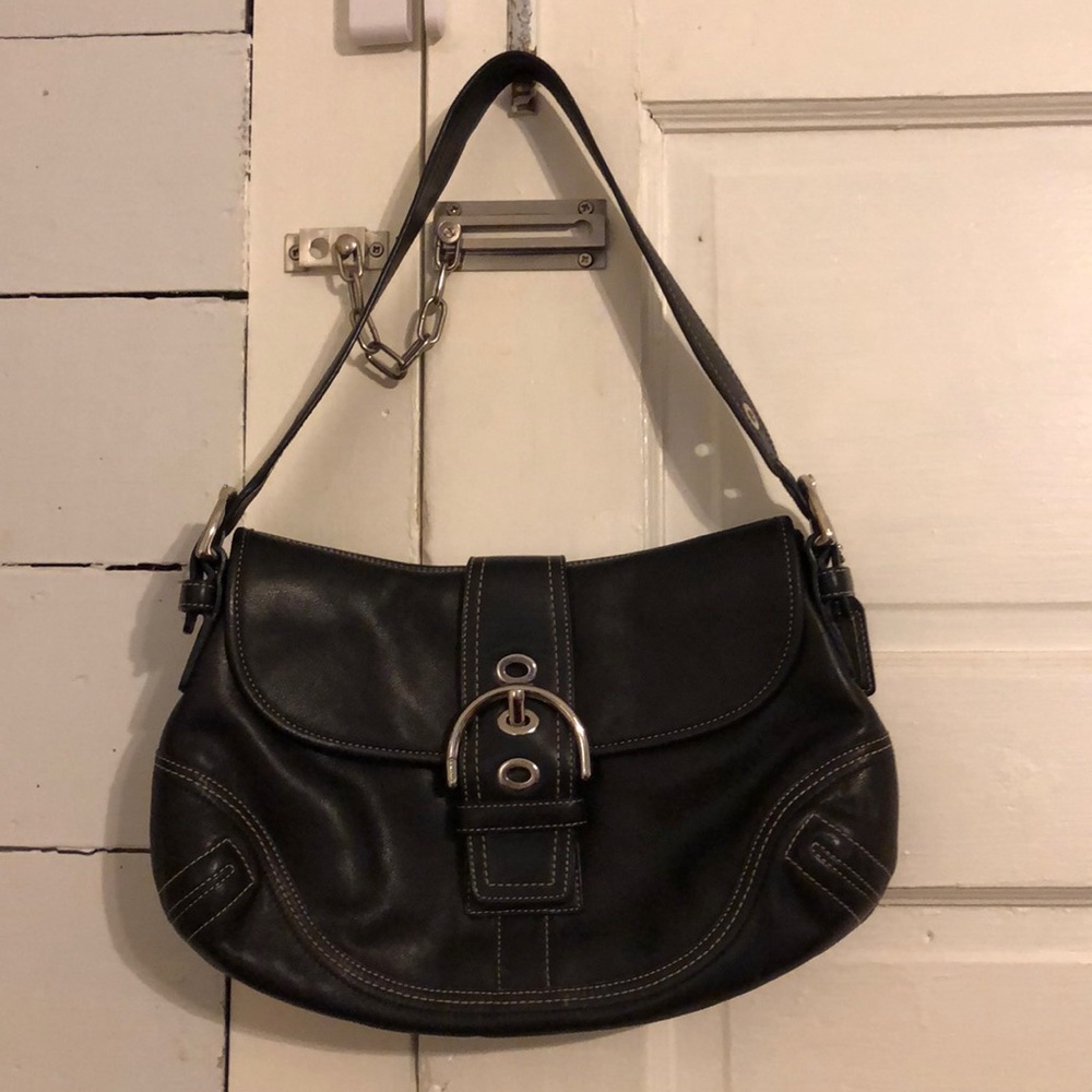 Authentic black coach purse